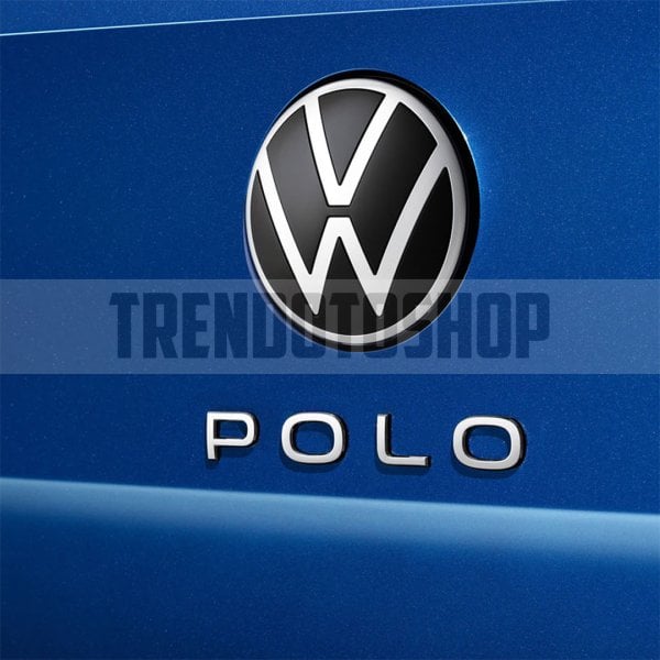 Volkswagen Polo Yeni Tip Bagaj Yazısı Logo Amblem 3D Sticker Beyaz