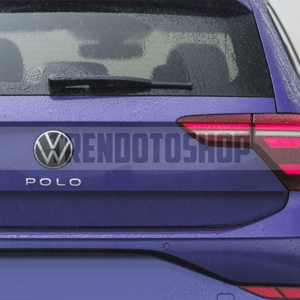 Volkswagen Polo Yeni Tip Bagaj Yazısı Logo Amblem 3D Sticker Beyaz