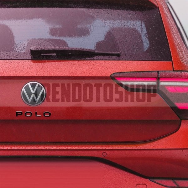 Volkswagen Polo Yeni Tip Bagaj Yazısı Logo Amblem 3D Sticker Siyah