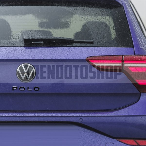 Volkswagen Polo Yeni Tip Bagaj Yazısı Logo Amblem 3D Sticker Siyah