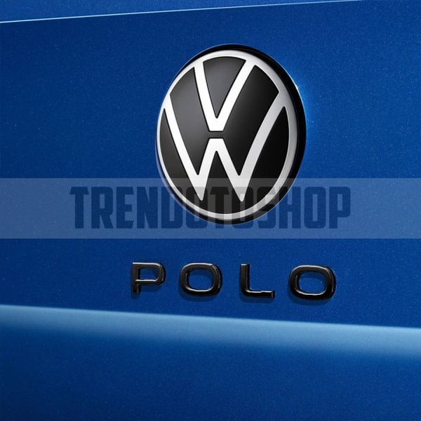 Volkswagen Polo Yeni Tip Bagaj Yazısı Logo Amblem 3D Sticker Siyah