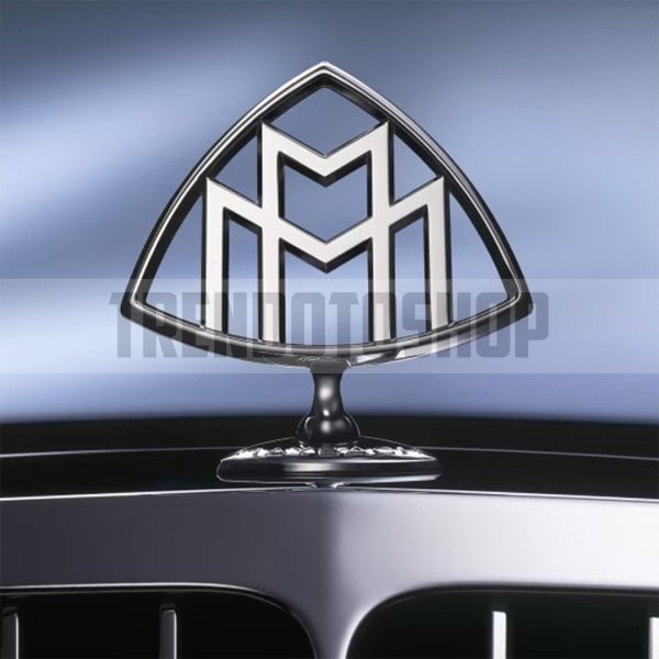 Maybach Krom Kaplama Ön Kaput Amblemi Metal Arma Rozet