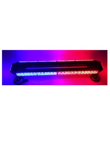 4 Yönlü 30 Ledli Kırmızı Mavi Acil Durum İkaz Lambası 27 Modlu 38 CM