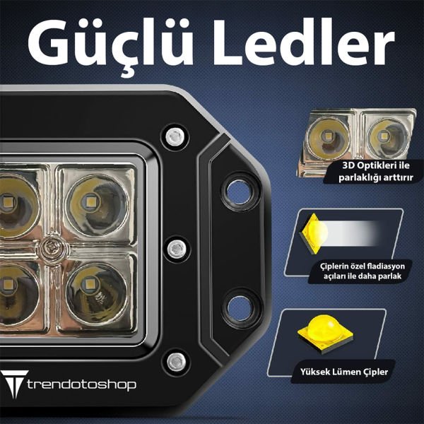 Gömme Model Beyaz 12 cm 4 LED 12W
