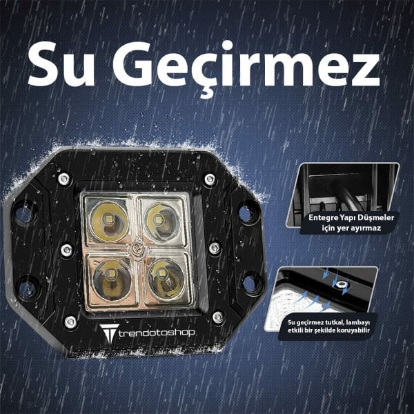Gömme Model Beyaz 12 cm 4 LED 12W