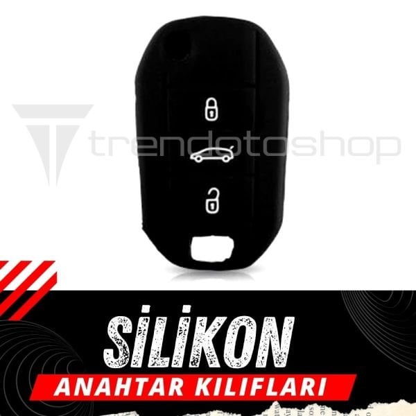 Citroen C3 C4 C5 Silikon Anahtar Kılıfı