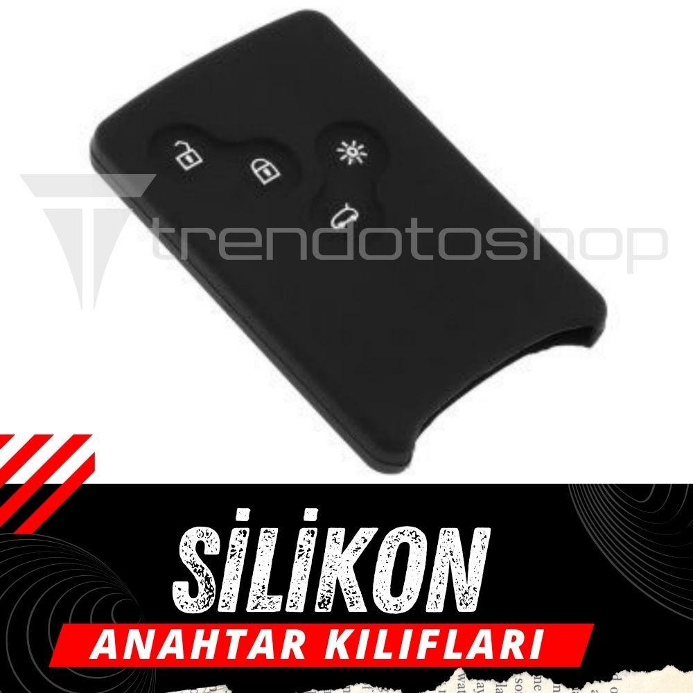 Renault Megane 2  Clio 4 scenic Silikon Anahtar Kılıfı