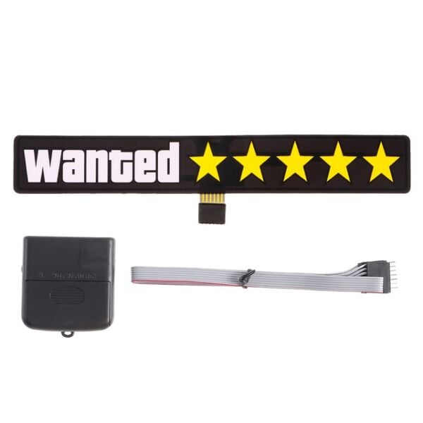 Wanted 5 Yıldızlı LED Işıklı Araba Aksesuarı SARI