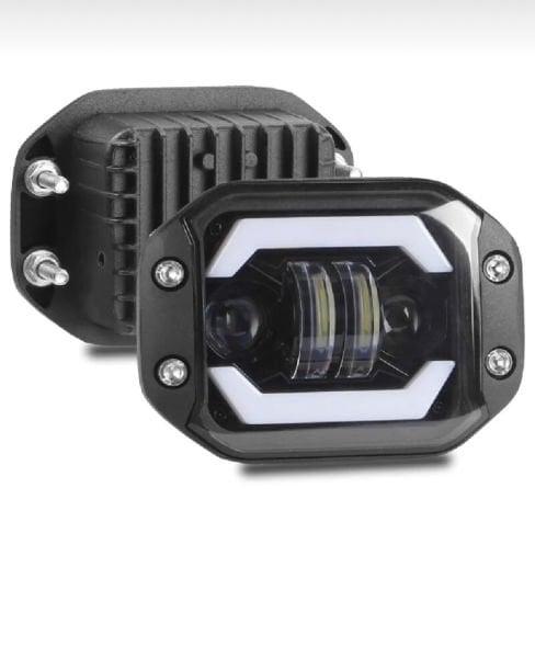 Codex 5’li Angelli 30w Çift Renk Turuncu Beyaz Gömme Off Road Led Lamba