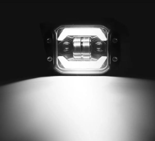 Codex 5’li Angelli 30w Çift Renk Turuncu Beyaz Gömme Off Road Led Lamba