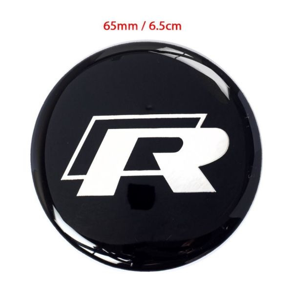 Volkswagen R Jant Göbeği Göbek Arması Sticker 4'lü Set