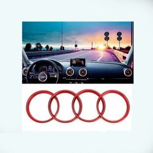 Audi A3 Havalandırma Halkası Alüminyum Kırmızı