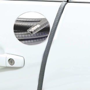 Oto Araç Kapı Koruma Fitili Parlak Gri Renk Çarpma Çizilme Önleyici Fitil
