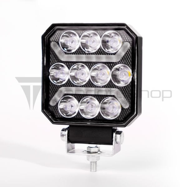 T1 PRO-LENS Çalışma Lambası - Kırmızı Angel, Beyaz Işık, 4,800 Lümen, 20 Watt, 12-24 Volt Uyumlu