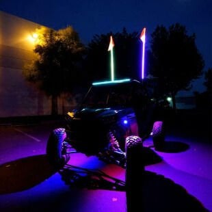 UTV ATV LED Kırbaç Anten Bayraklı Işıklı Uzaktan Kumandalı 150cm