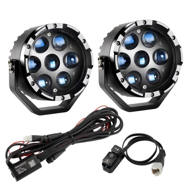 Diamond 7DTPX / HL X2 240 Watt Motorsiklet Led Sis Farı Takım