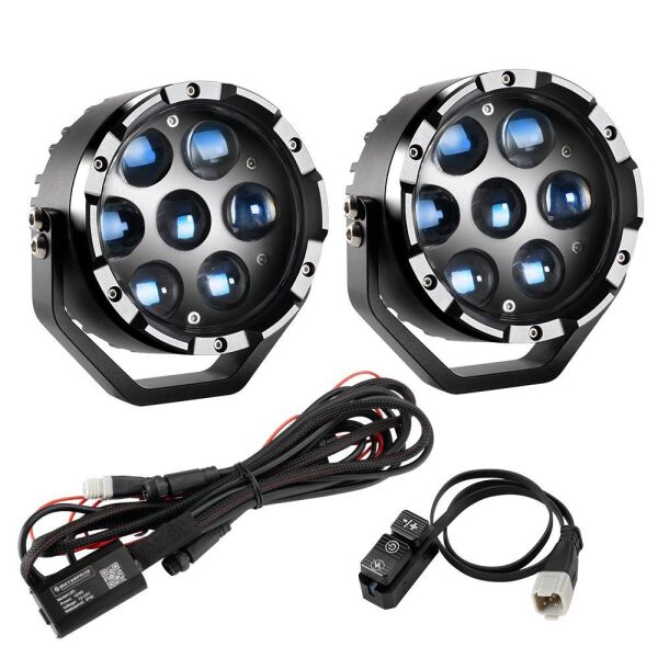 Diamond 7DTPX / HL X2 Dimmer Ayarlı 240 Watt Motorsiklet Led Sis Farı Takım