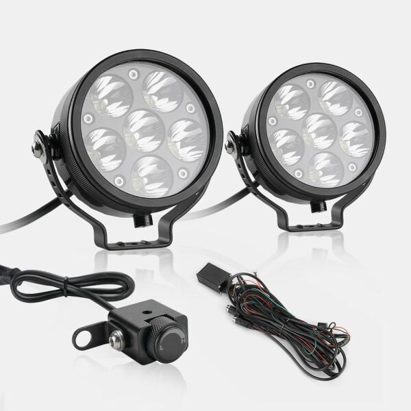 Elite TPX1 Dimmer Ayarlı CNC 90 Watt Motorsiklet Led Sis farı Takım