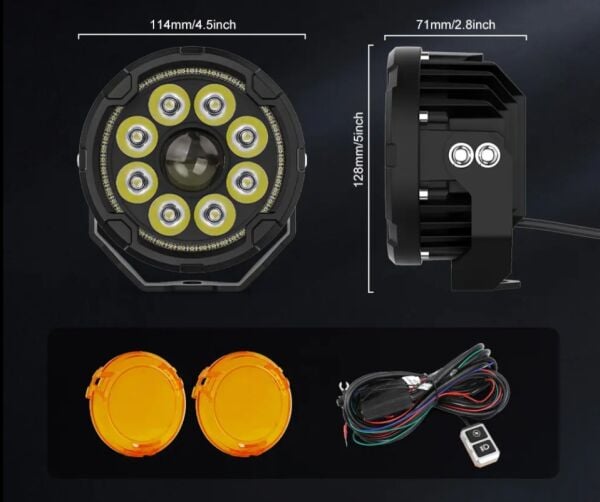 Beemax Angel HardCap 80 Watt  Profesyonel Motosiklet Led Sis Far Takımı