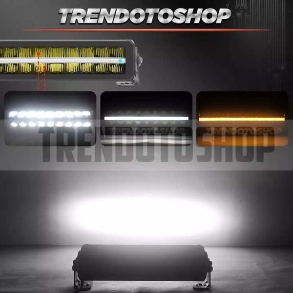 Superior Mystique 35 Cm 180W Amber-Beyaz Angel Off Road Led Bar