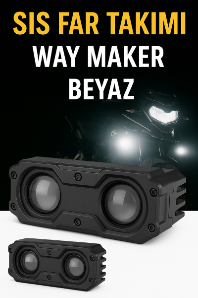 Way Maker 40 Watt Beyaz  Profesyonel Motosiklet Sis Farı