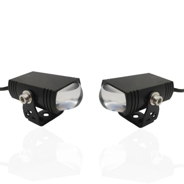 Super Slim Led Projektör Sarı Beyaz 40 W Motosiklet Sis Far Takımı