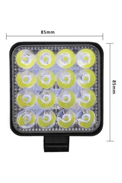 16 Led 5 Modlu Turuncu Beyaz Çalışma Lambası